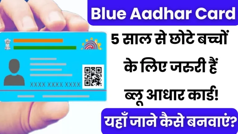 Blue Aadhar Card