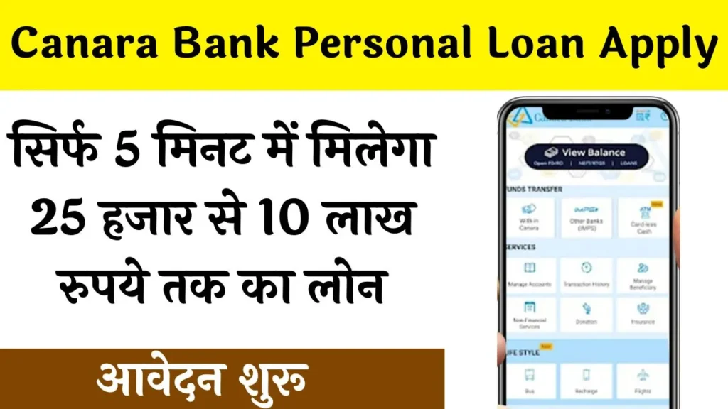 Canara Bank Personal Loan Apply