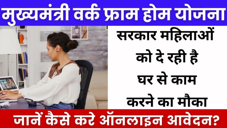 Mukhyamantri Work From Home Yojana