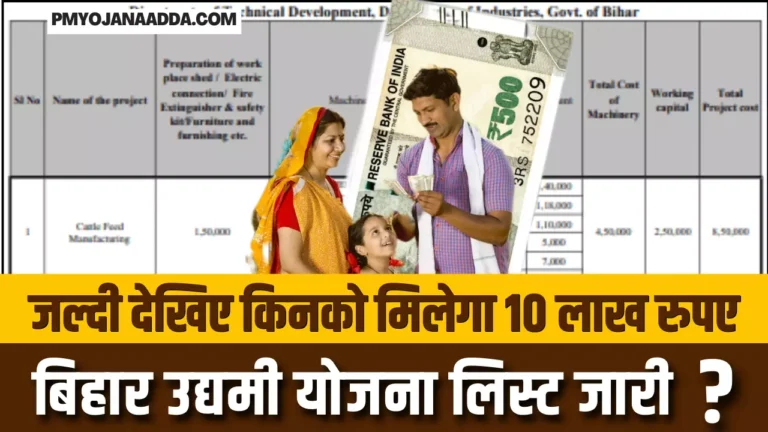 Bihar Udyami Yojana Selection List