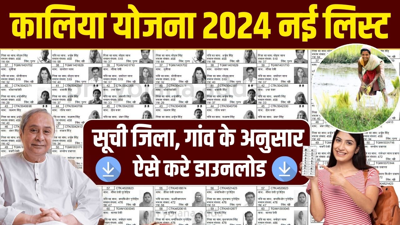 Kalia Yojana New List 2024 check Online